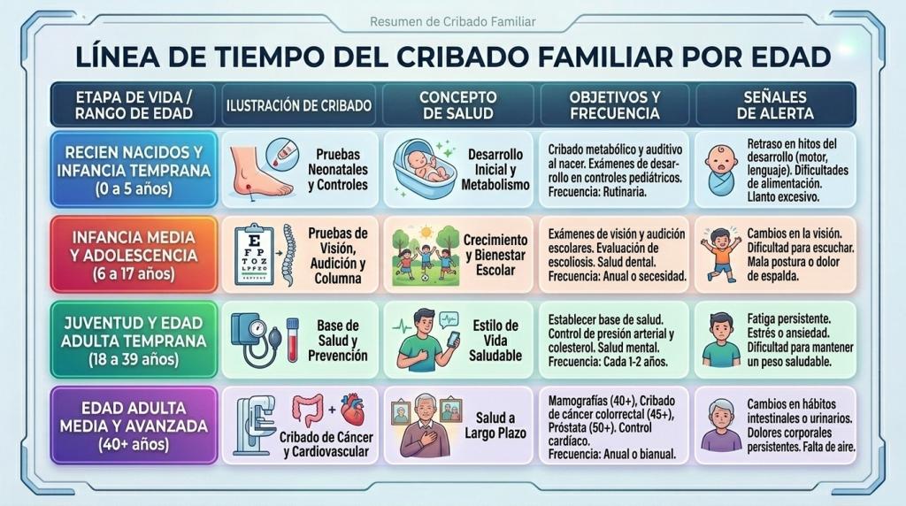 Cuándo hacer el estudio genético según la edad