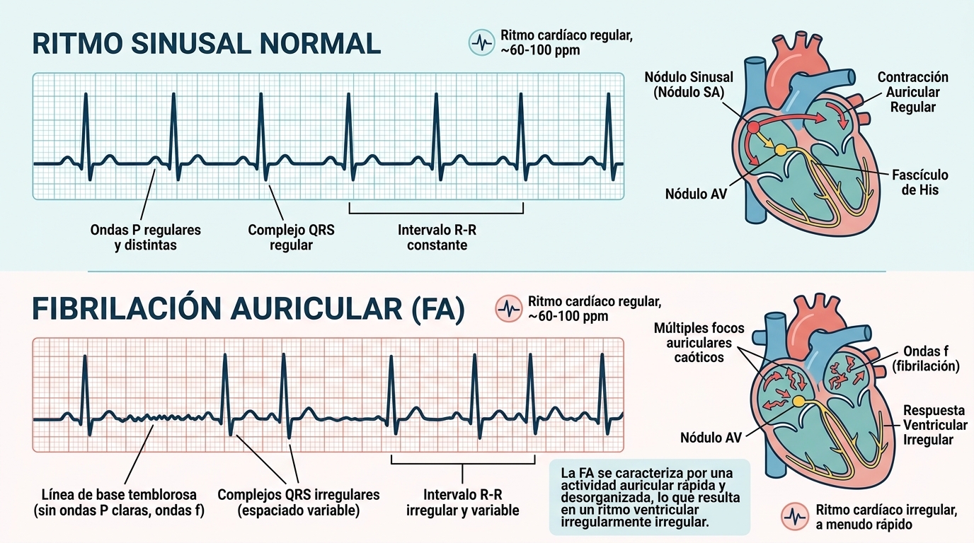 Fibrilación Auricular: síntomas, riesgo y tratamiento